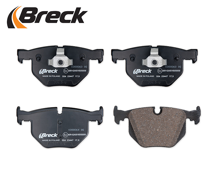 Breck 23447 00 554 10 — Zestaw klocków hamulcowych, hamulce tarczowe